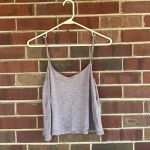 Madewell Crop Tank in Lavender